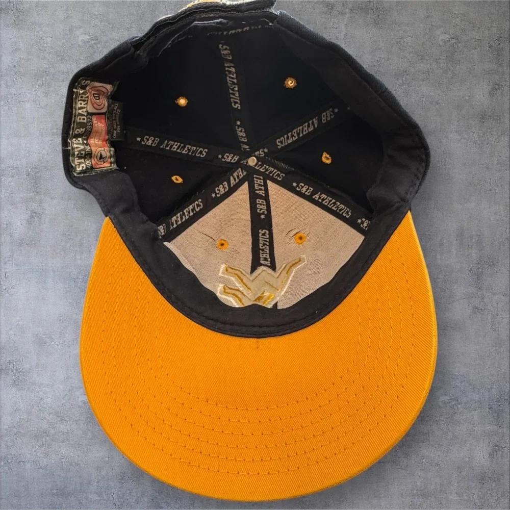 Steve & Barry's West Virginia Mountaineers Hat‎ OSFA Navy Blue Embroidered
